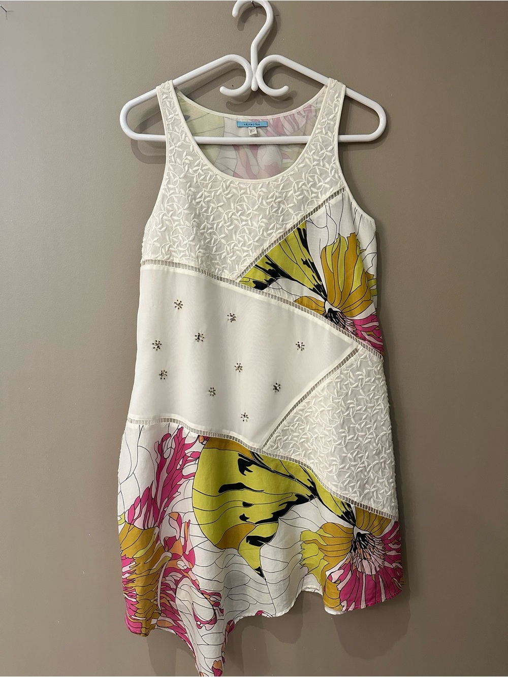 Anthropologie LeifNotes Guarri Floral Patchwork Dress Size 0
